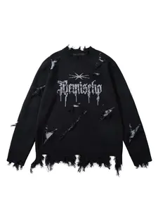 Men's Fashion Casual Round Neck Knit Sweater, Casual Chic Knitwear, Fall Winter New Style, Trendy Design, Tassel Detail Pullover