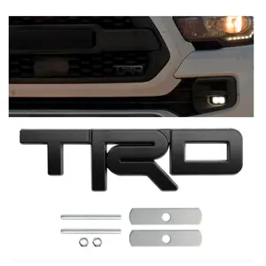 1pcs TRD Emblem front black EMBLEM FOR TOYOTA HILUX grille camry YARIS Tacoma 4runner