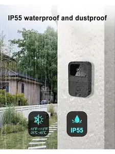 D9 Home Security Visual Doorbell Camera, Wireless HD Video Recording, Two-Way Audio Intercom, Punch-Free Easy Installation, Anti-Theft Monitoring System, LED Night Light, Indoor Household Privacy Protection Door Bell
