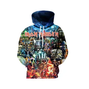 Iron Maiden Hoodie 3D Print Eddie Graphic Streetwear AOP All Over Print 3D Shirts