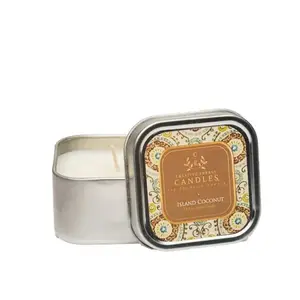 Island Coconut Soy Lotion Candle with Anti-Aging Properties - Handmade with Natural Ingredients - Decor, Ornaments