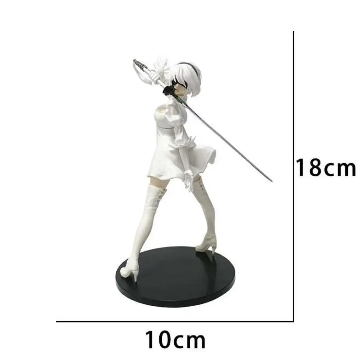 18CM Anime NieR: Automata - YoRHa No. 2 Type B - Version 2.0 Premium Chokonose Model Toy Doll Action Figure