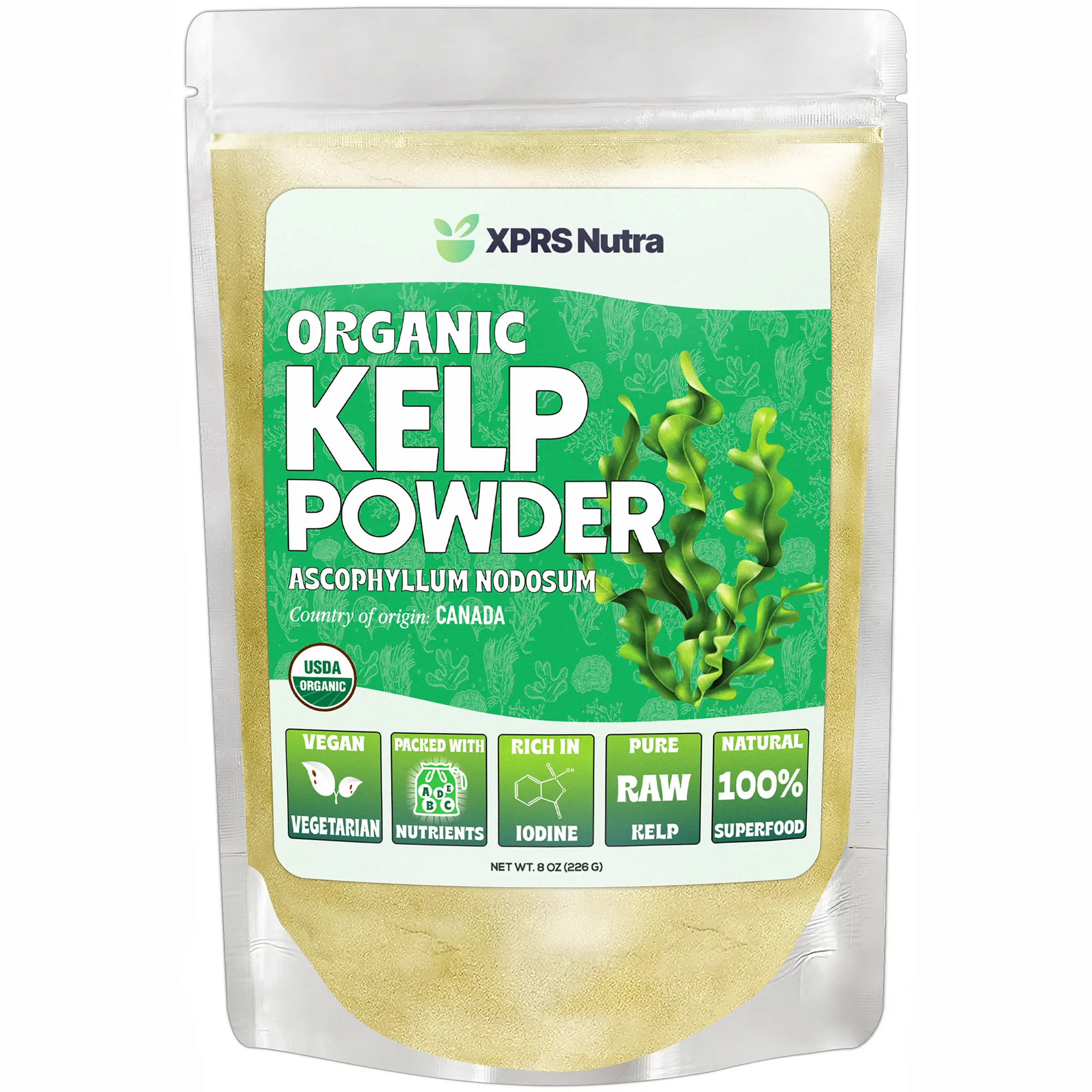 Kelp Powder (Ascophyllum Nodosum) - Canadian Seaweed Natural Kelp Powder