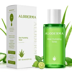 ALODERMA Aloe Hydrating Facial Toner Made with 91% Organic Aloe Vera Juice - Natural Non-Drying Aloe Vera Face Toner Featuring Hyaluronic Acid for All Skin Types, 4.2 oz