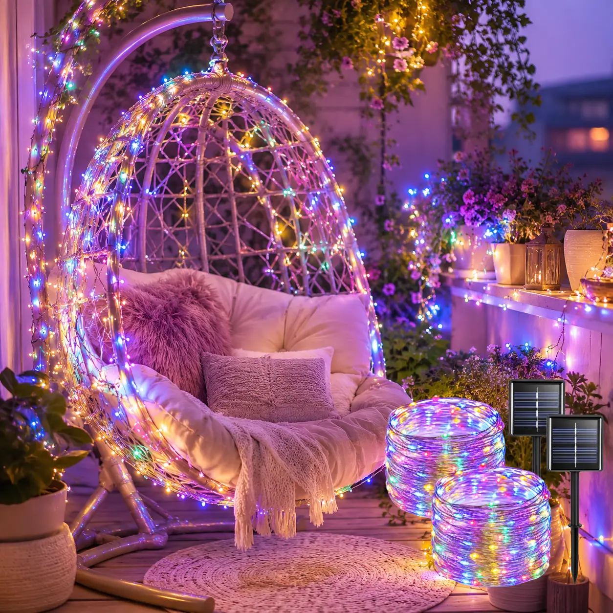 2-piece set, solar string lights, 144 feet—400 LED bulbs, 8 modes, solar-powered, suitable for outdoor use, perfect for decorating Christmas trees, gardens, patios, parties, and weddings Led Lighted