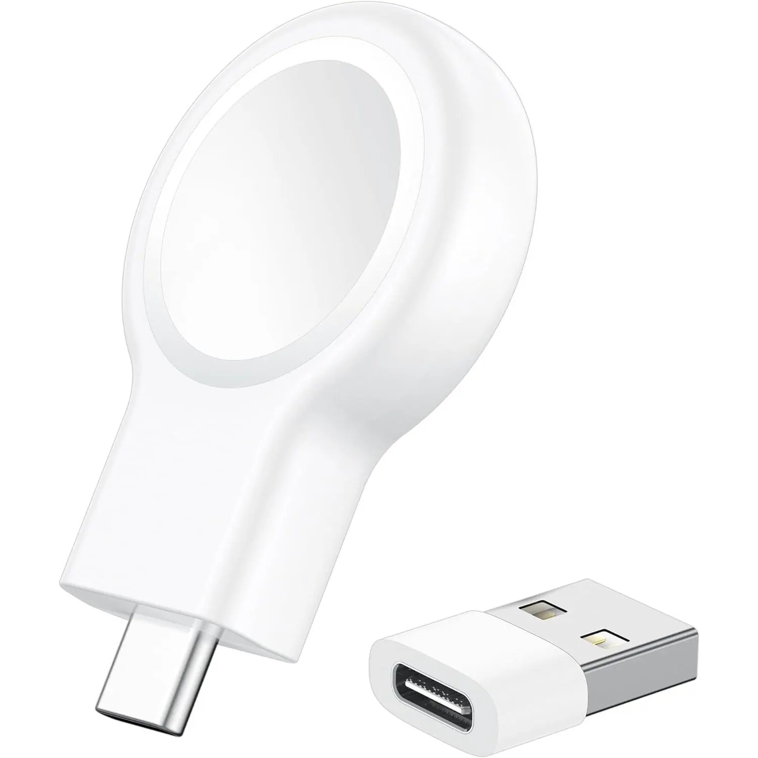 for Apple Watch Charger,Magnetic Portable iWatch Charger USB C&USB A Fast Wireless Charging Travel Watch Charger for iWatch Ultra2/Ultra/SE2/SE Series 10/9/8/7/6/5/4/3/2/1