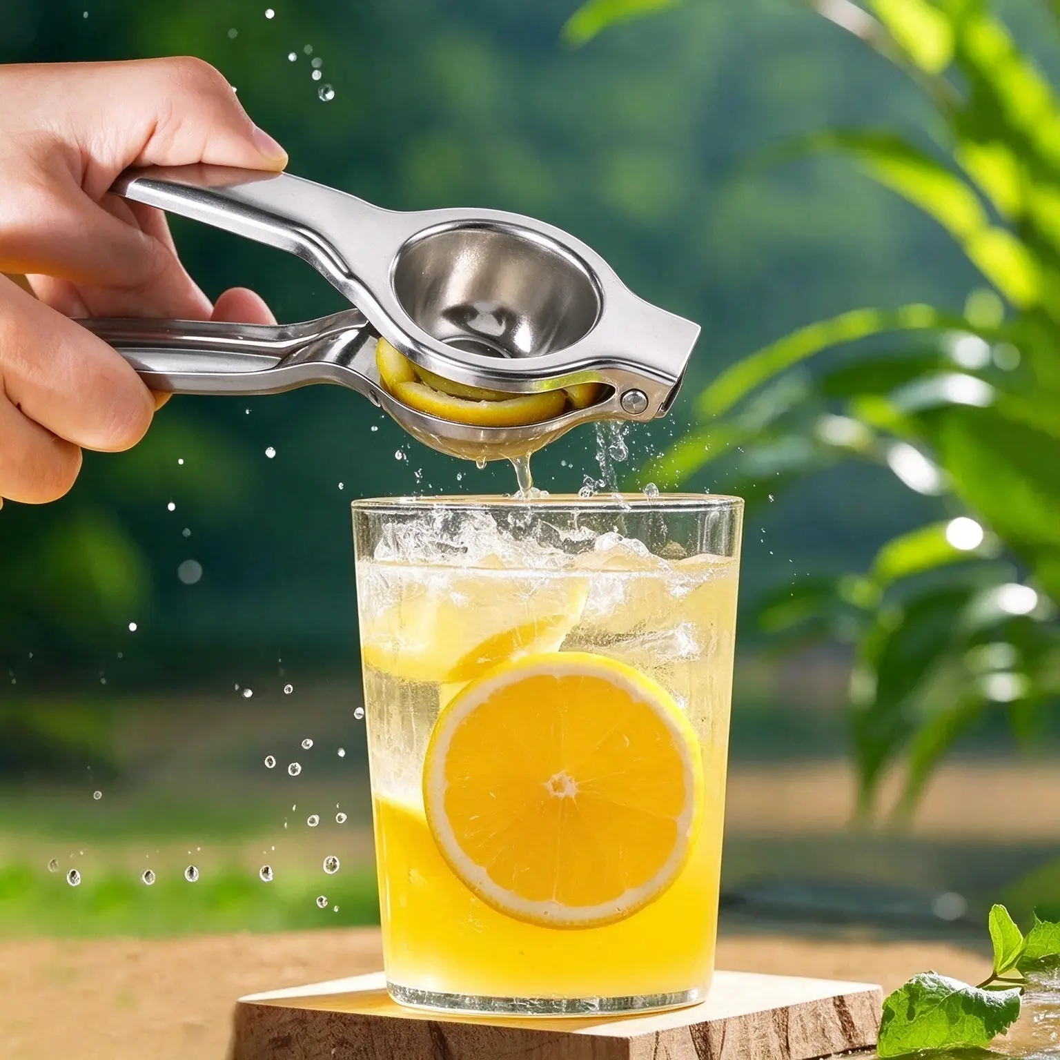 Durable Stainless Steel Lemon Squeezer - Heavy-Duty Fruit Juicing Tool, Fold-Flat Home Kitchen Gadget for Lemon, Lime, Ergonomic Manual Press, Quiet, Easy to Use, Dishwasher Safe, Smooth Operation, Kitchen Appliances Accessory