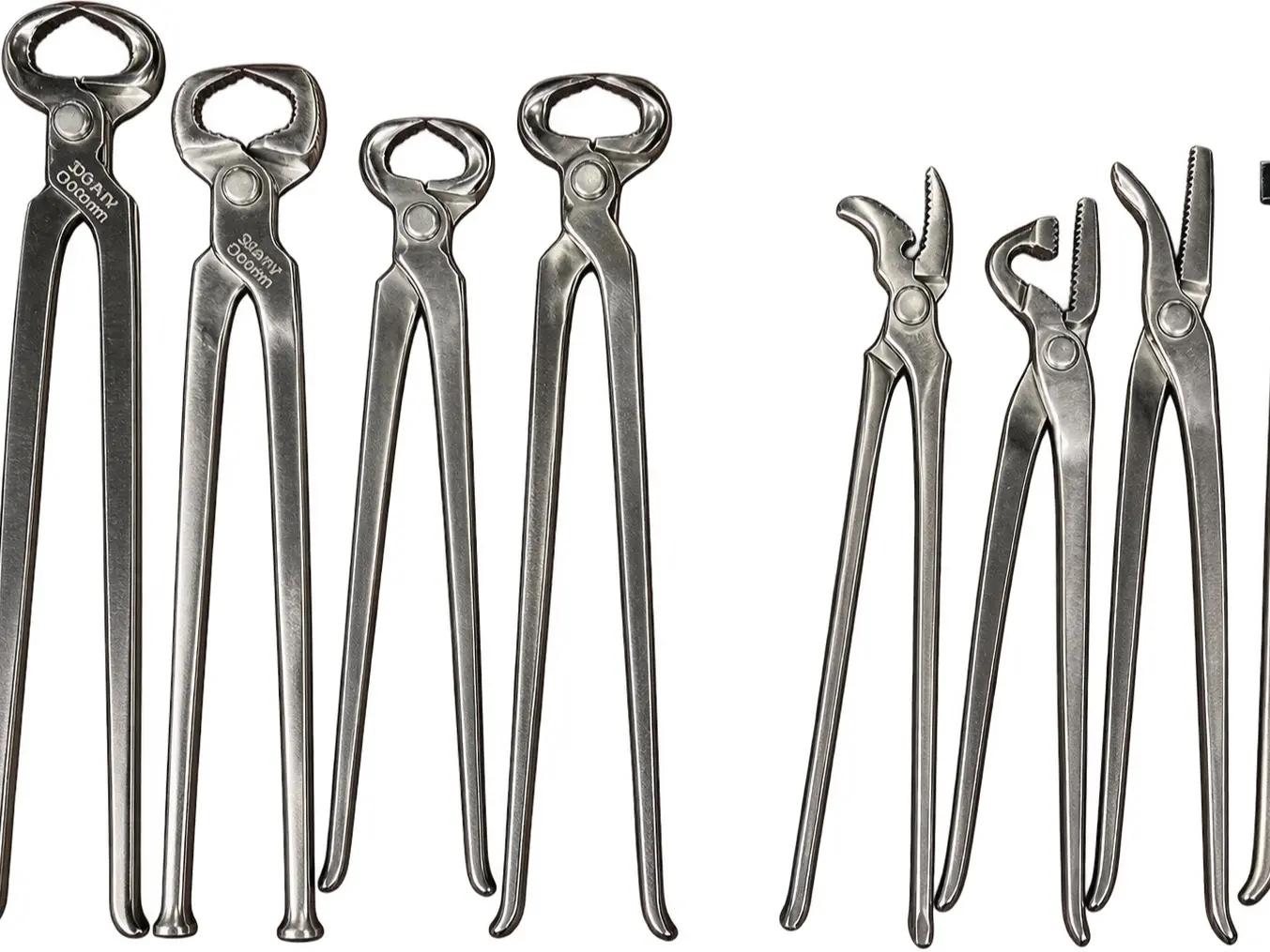 9 items Heavy Duty Professional Horse Care Farrier Hoof Clincher Tool Kit