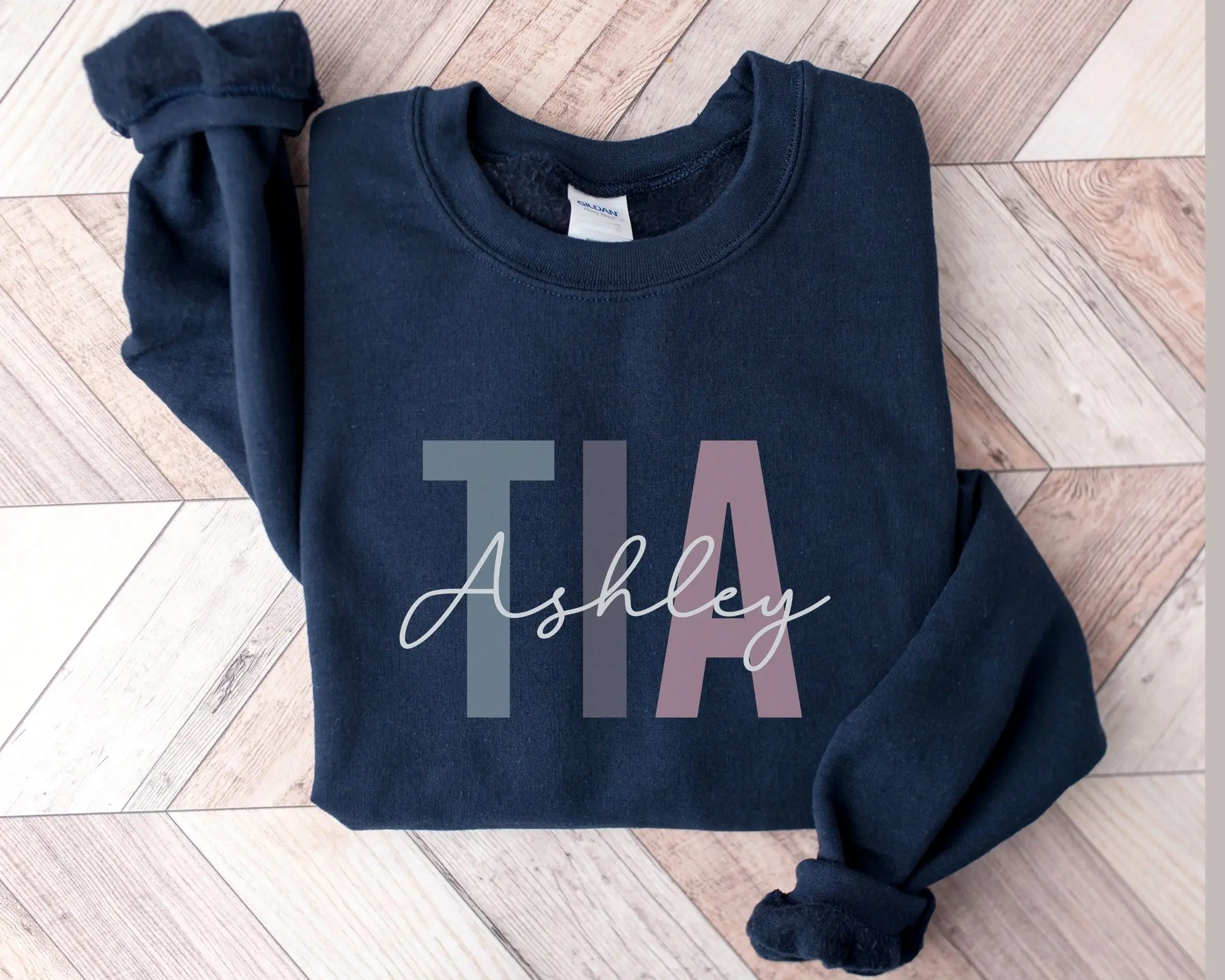 Personalized Tia Sweatshirt, New Tia Gift, Gift For Aunt, Mothers Day Gift, Tia Sweatshirt, Custom Tia Gift