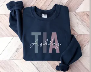Personalized Tia Sweatshirt, New Tia Gift, Gift For Aunt, Mothers Day Gift, Tia Sweatshirt, Custom Tia Gift
