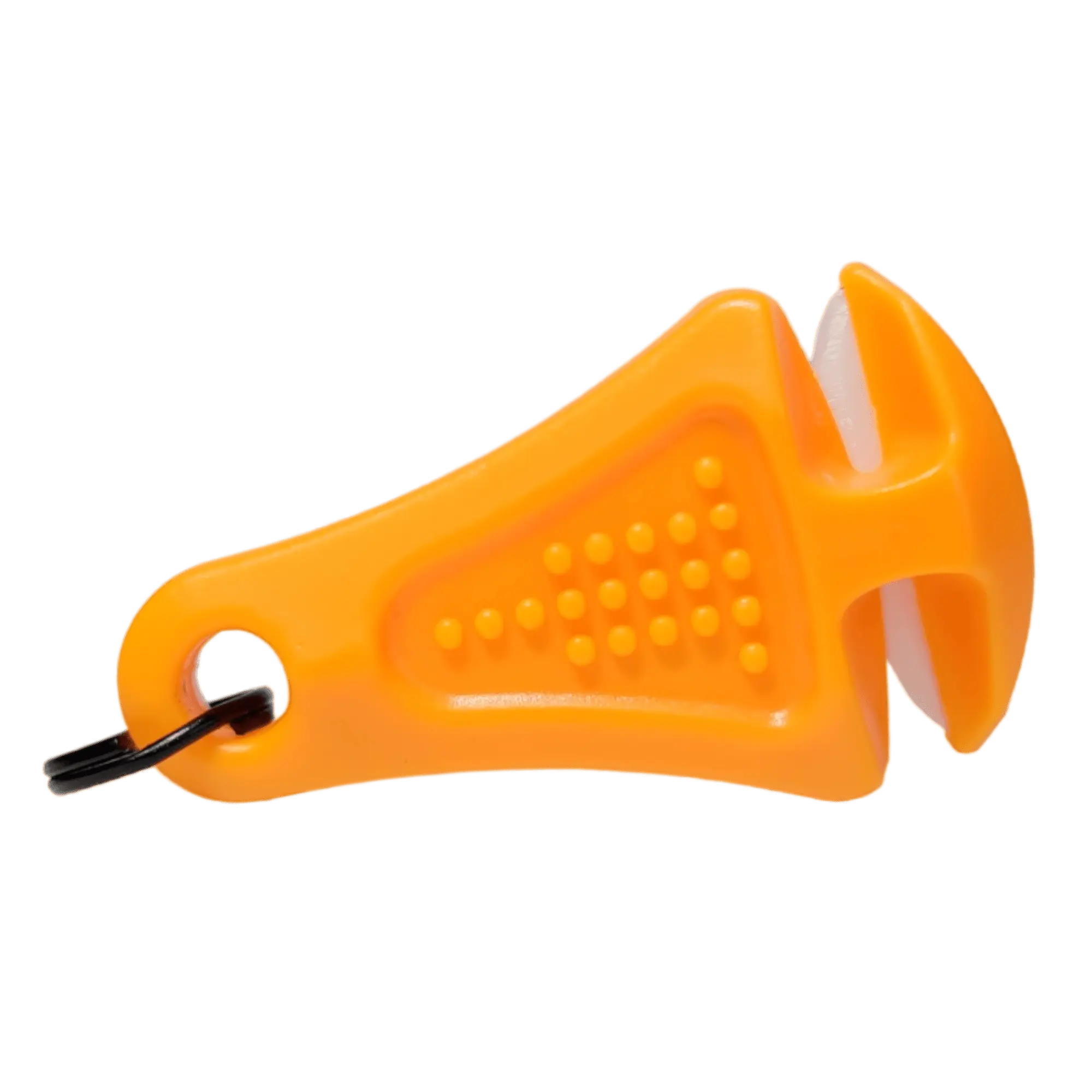 Line Cutterz Blaze Orange Ceramic Blade Zipper Pull with Recessed Blade for Closer Cuts Durable ABS Plastic Body Non-Slip Grip for Tackle Bags