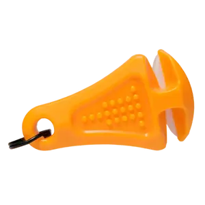 Line Cutterz Blaze Orange Ceramic Blade Zipper Pull with Recessed Blade for Closer Cuts Durable ABS Plastic Body Non-Slip Grip for Tackle Bags