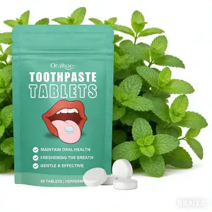 Oralhoe Clean Toothpaste Tablet, Convenient And Fresh Clean Teeth Stains Yellow Stains Reduce Odor Lasting Protection