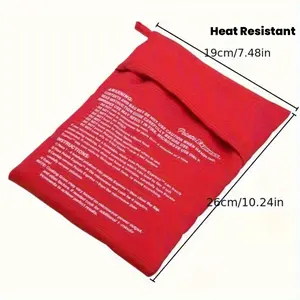 1 Reusable Microwave Potato Cooking Bag - Quickly and Easily Bake Potatoes in Minutes, Washable PET Material, High-efficiency Meal Preparation Kitchen Accessory, Potato Baking Accessory | Efficient Cooking Solution | Heat-resistant Fabric
