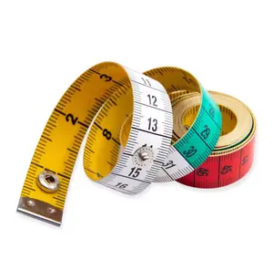 Two 60in Tape Measure for Body Fabric Sewing Tailor Craft Knitting with Snap Button Closure Essential Home Sewing Supplies Tool Secure Closure Versatile Usage