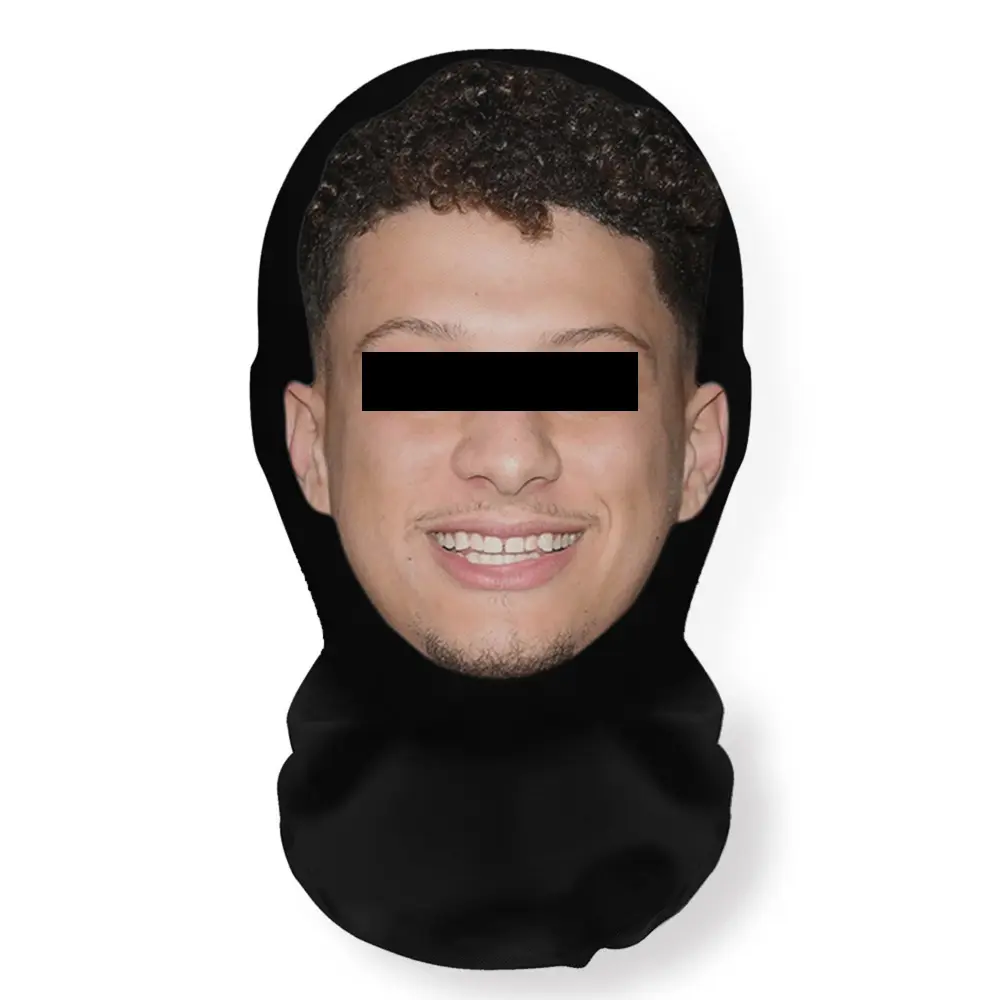 3D Mesh Realistic Celebrity Full Cover Mask & Headpiece - Lightweight, Adjustable, Ultra-Fine Fiber, Super-Stretch Fit, Breathable, Optical Illusion Cosplay Prop - Halloween, Birthday, New Years Eve Ceremony Festive Party Accessory