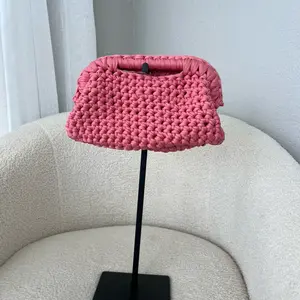 Handmade Crochet Cosmetic Clutch for Women