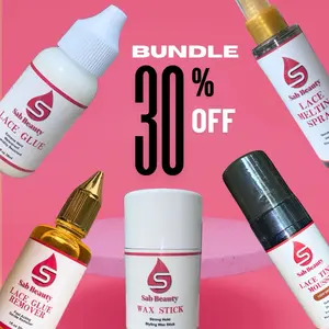 The complete sab beauty set ,melting spray ,lace glue, remover ,wax stick ,tint mousse Pack