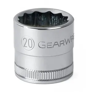 GearWrench 80622 0.5 in. Drive 6 Point Standard Metric Socket - 10 mm