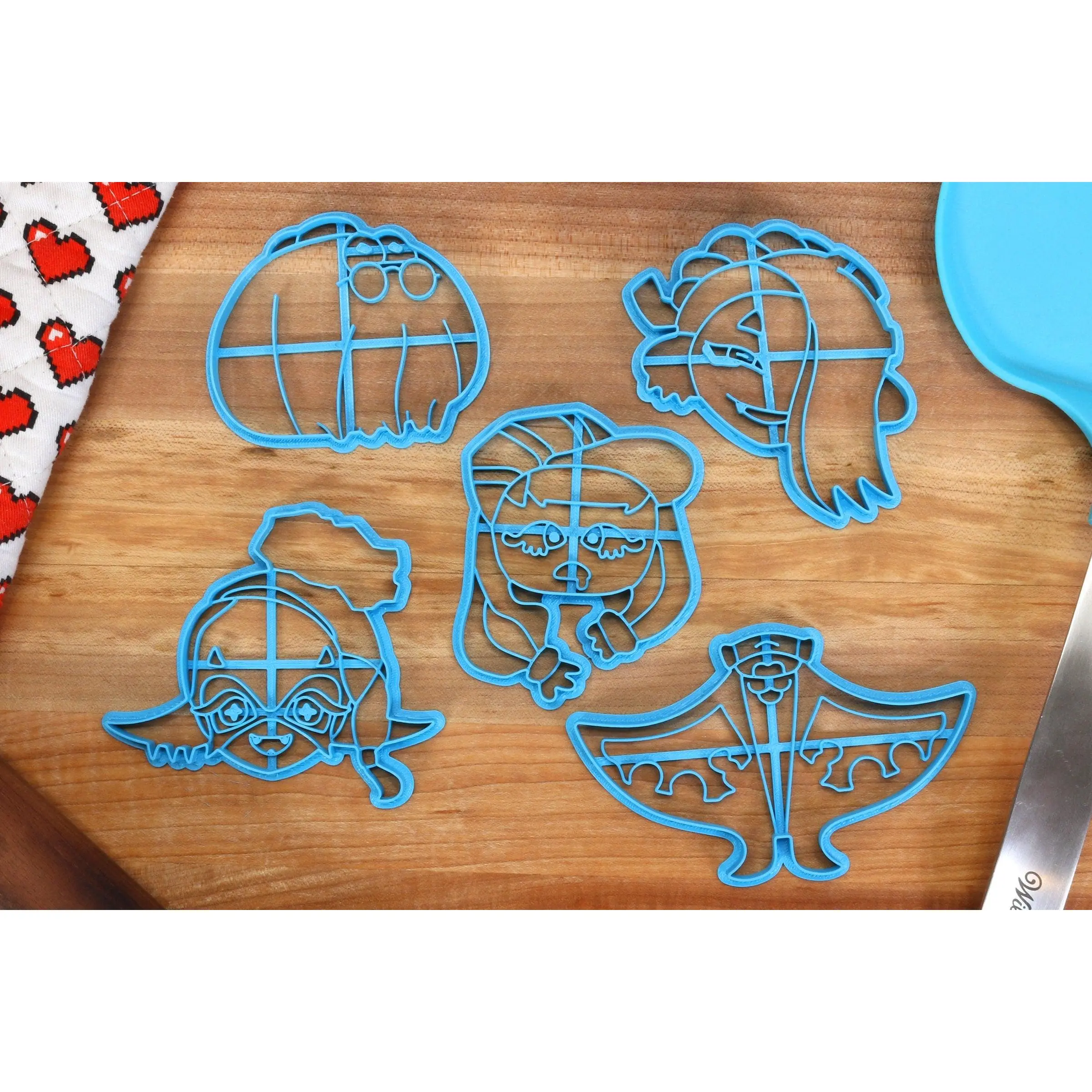 Splatoon 3 Cookie Cutters Set 1 - Frye, Shiver, Big Man, Harmony, Jel La Fleur