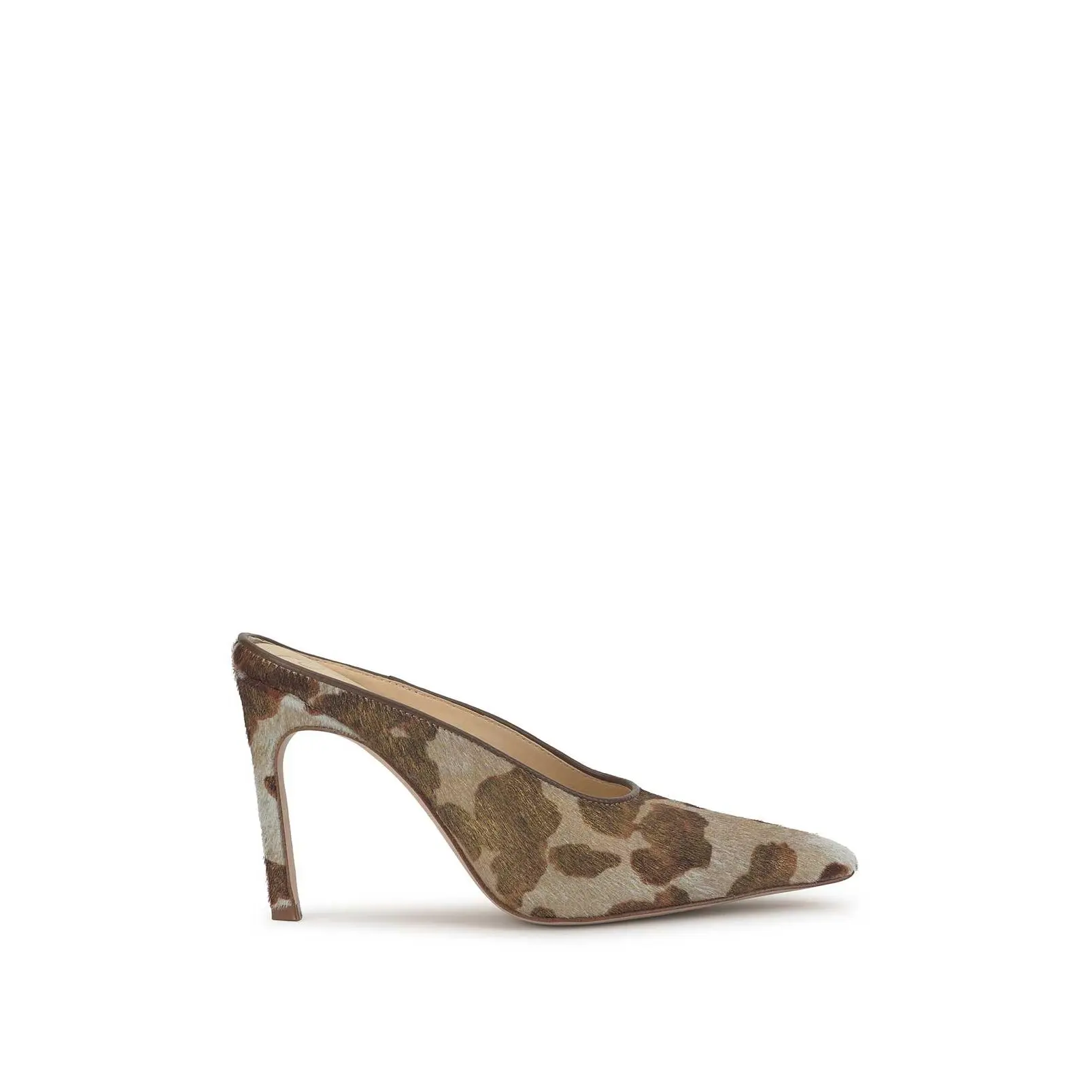 Wilix High Heel Mule in Miley Cow Print