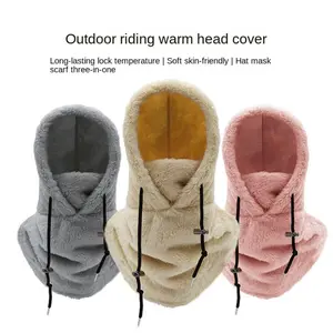 Winter Sherpa Balaclava Hood - Windproof & Water-Resistant Face Mask with Adjustable Fit, Thermal Lining for Skiing, Snowboarding, Hiking (Unisex,)