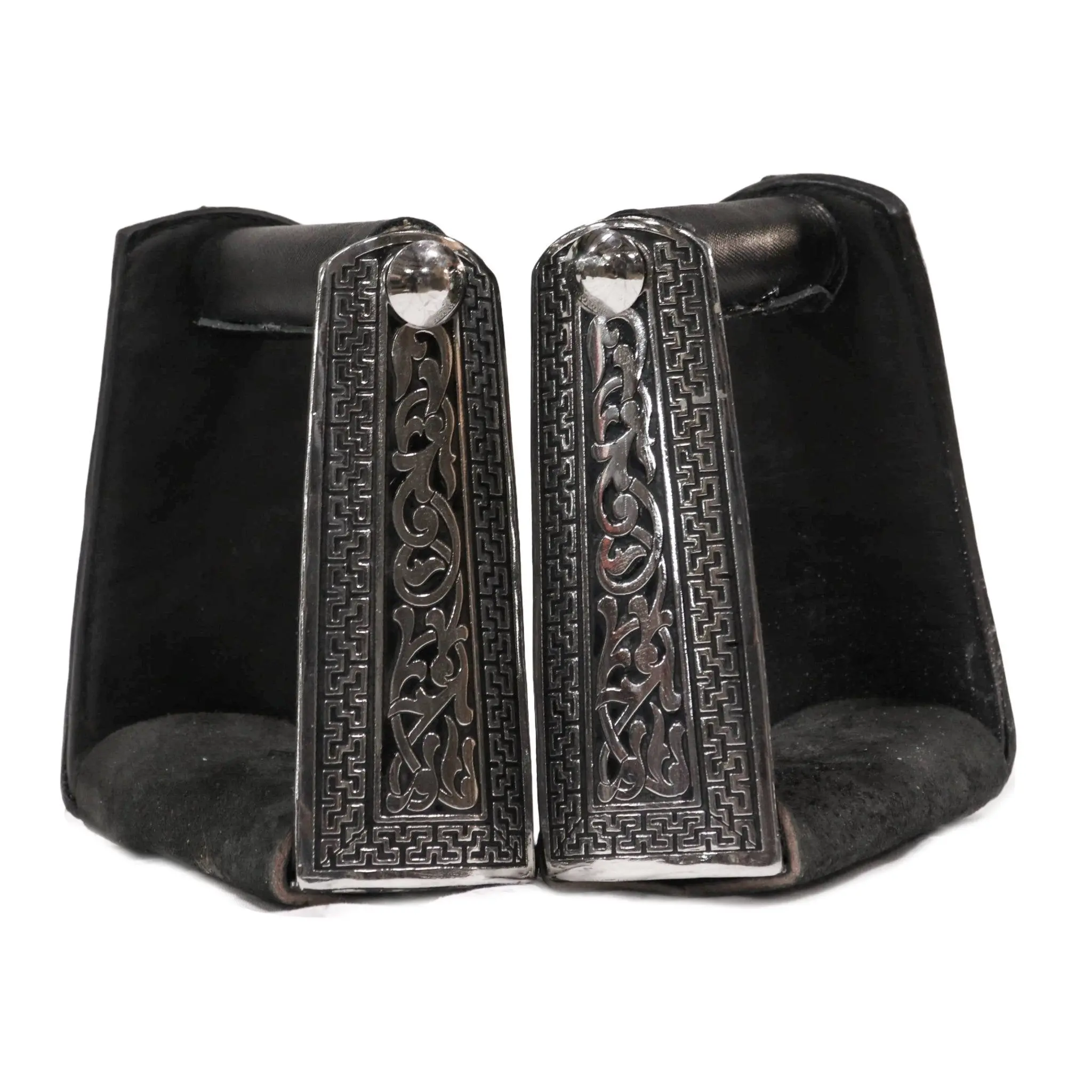 Charro Greca Stirrups Estribos Acero Inoxidable