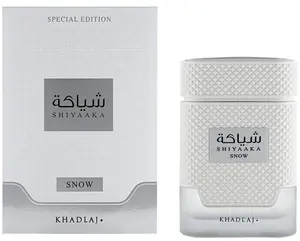 Khadlaj Shiyaaka Snow – Citrusy, Woody, Spicy, Aromatic – Eau De Parfum Spray-Long-Lasting Fragrance for Men, 3.4 Ounce / 100 ml