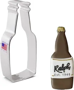 Beer Bottle Cookie Cutter 4 1/2"