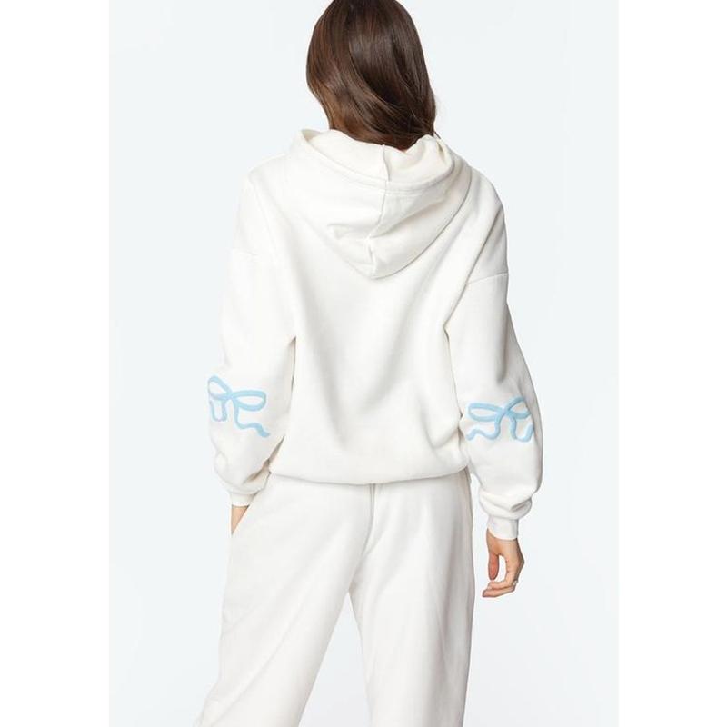 EDIKTED Bonney Bow Detail Hoodie