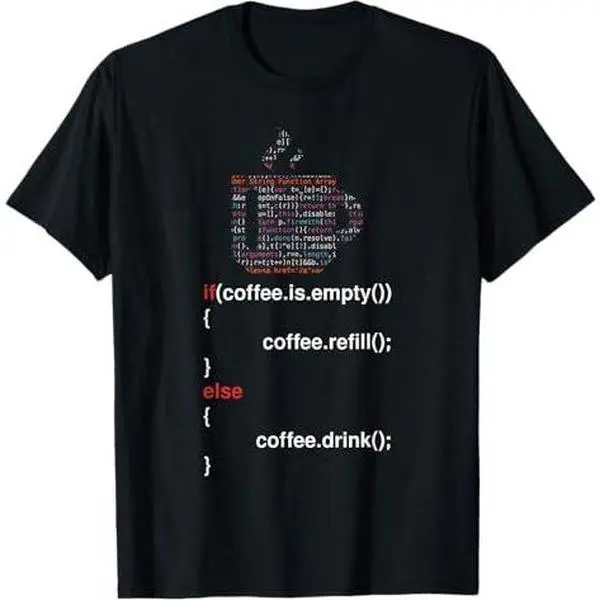 Coding Programmer Code Geek Computer Programming Coffee T-Shirt