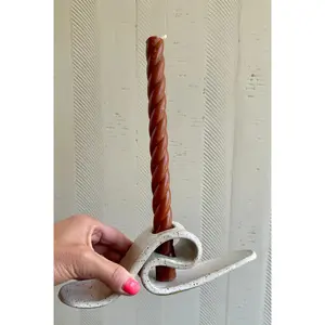 Speckled Wavy Candle Holder