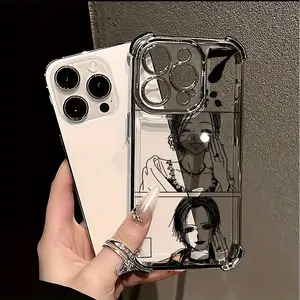 Phone Case - Case with an Incredible and Attractive Anime Girl named NANA, for iPhone 17 PRO MAX and iPhone 16 15 14 13 12 11 PRO MAX PLUS and iPhone 16E 17 AIR Series Mobile Case. It is transparent