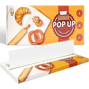 135 count 45 gsm Pop-Up  Paper Sheets, Heavy Duty & Non-stick,10x15 In Pre-cut  Paper for Baking, Pop-Up Paper Dispenser for Cooking Wrapping Space-saving