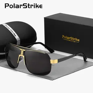 PolarStrike Unisex Fashion Full Frame Polarized Sunglasses for Outdoor Activities, Frog Frame Sunglasses UV400