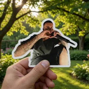 (Set of 2,3,5 pcs) Heart Sign Coachella Sticker, Music Fan Sticker, Laptop or Water Bottle Decal