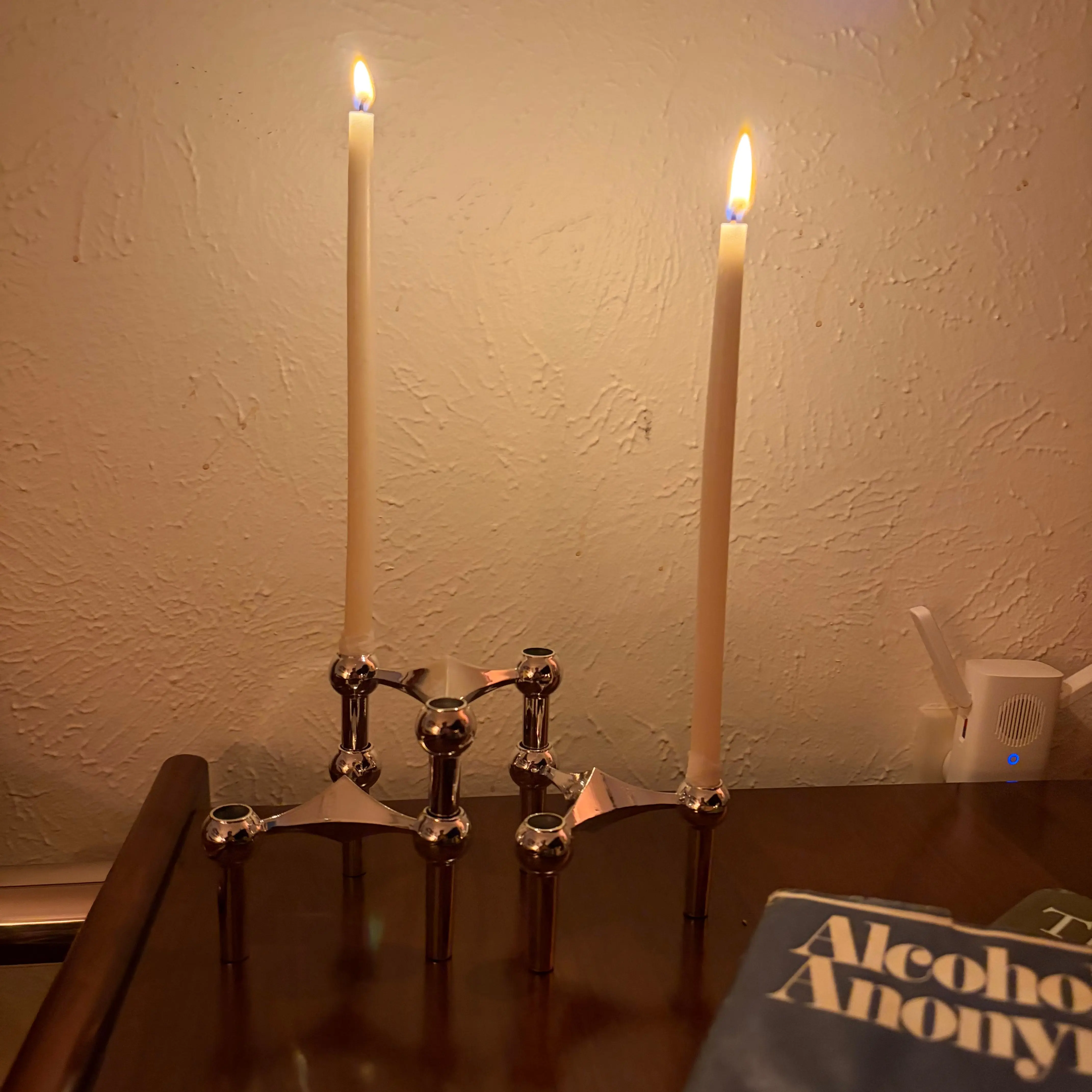 Modular Chrome Candleholders