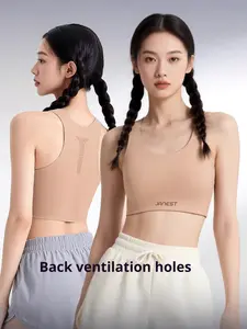 Comfort Minimizer Bralette for Women's Everyday Use - Breathable Seamless Sports Bra with Smooth Flattening Effect Gentle Fabric Yoga Workout Clothes