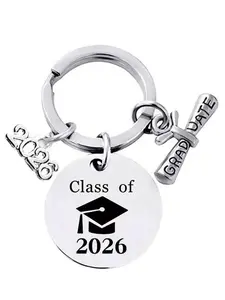 Class of 2026 Graduation Bag Charm Pendants – Sentimental Keychain & Bag Pendant with Grad Cap/Diploma Charms, Meaningful Bag Decoration & Bag Chain Charms for Backpack Purse, Ideal for 2026 Graduates & Graduation Gifts
