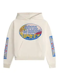 Rhude Hotel Hoodie "Cream"