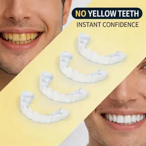 【Instant Hollywood Smile!】Camera Ready Smile Hack Cosmetic Smile Cover Reusable Cosmetic Teeth Cover Gaps Instantly For Wedding Date Night & Interviews Party & Daily Close-up Confident
