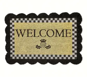 MAcKenzie- Childs Scalloped Edge Entrance Mat