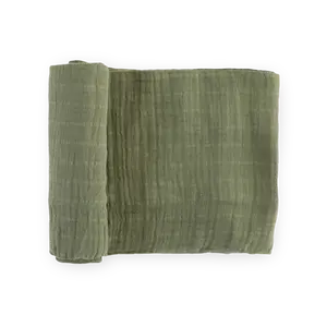 Cotton Muslin Swaddle Blanket - Fern