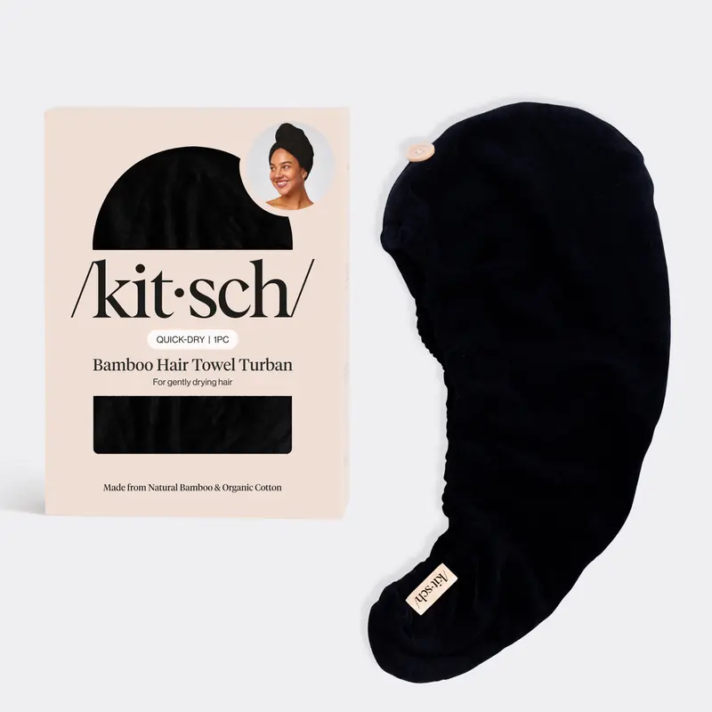 Eco-Friendly Hair Towel - Black