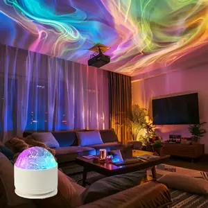 LED Projector with Remote Control, 1 Count USB Powered Color Changing Round Spotlight with Infrared Sensor, Decorative Light for Bedroom, Wedding, Travel, Night Projector, Projector Lamp