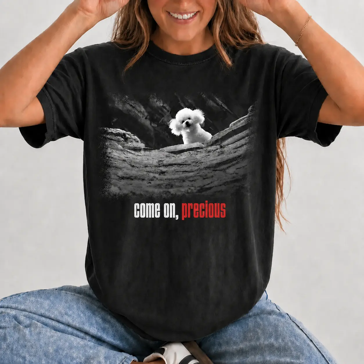 Come On, Precious - Silent Of the L - Funny Dog Cotton Tshirt - Movie Tshirt - Unisex Tshirt- Best Gift
