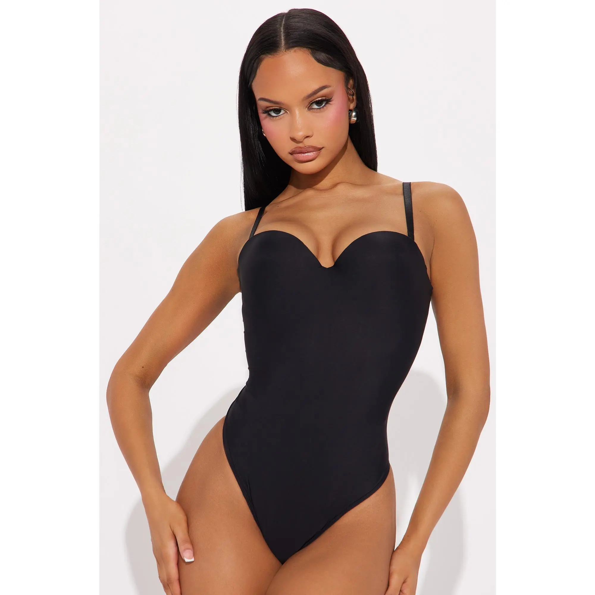 Classic Look Bodysuit - Black