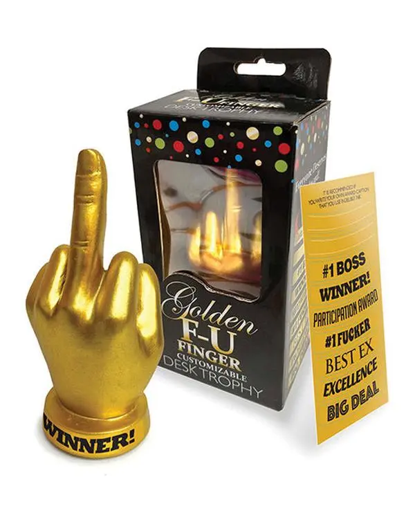 Golden F-U Finger Trophy Golden F-U Finger Trophy