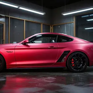Red Revolution Vivid Red Car Wrap Film for SUV Truck 2 Sizes 12x60 58x60 Easy DIY Install Limited Stock Carwrap SUVAccessories Plastic Material
