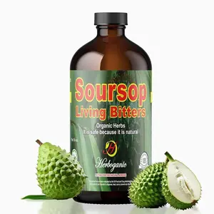 Herboganic Soursop Bitters Liquid | Natural Living Bitters for overall wellness 16 OZ | Soursop Bitters